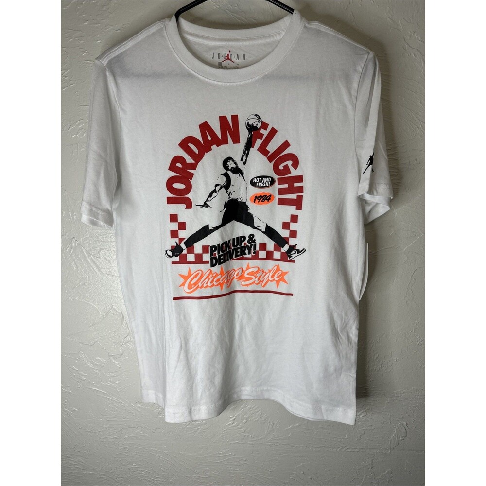 NIKE KIDS JORDAN FLIGHT SHORT SLEEVE DEEP DISH SHIRT LARGE NEW WITH TAGS
